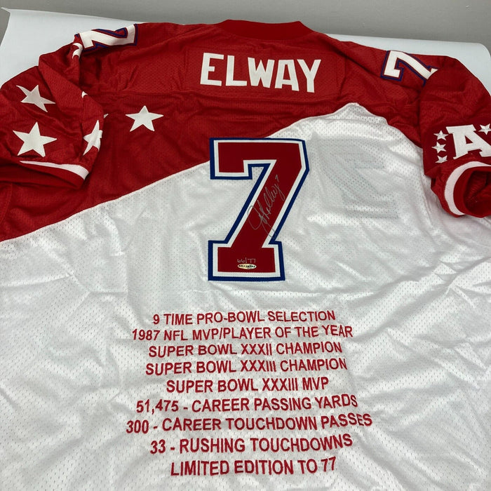 John Elway Signed 1995 Pro Bowl Authentic Jersey Upper Deck UDA COA