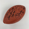 Lawrence Taylor Eric Dickerson 1999 Hall Of Fame Induction Signed Football BAS