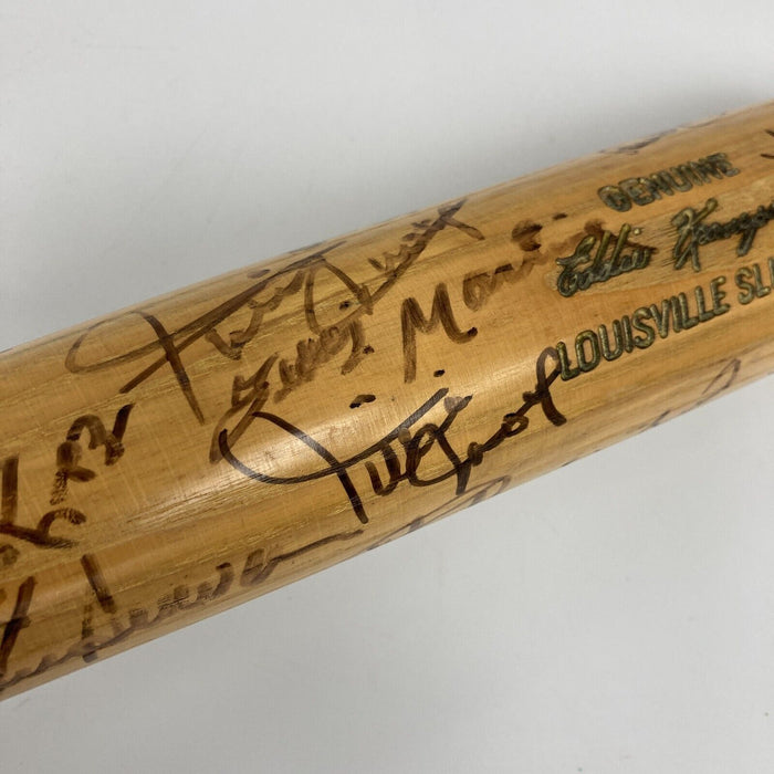 1972 New York Mets Team Signed Game Issued Bat Willie Mays Tom Seaver JSA COA