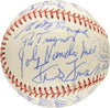 Joe Dimaggio Pie Traynor George Weiss HOF Multi Signed Baseball SGC COA