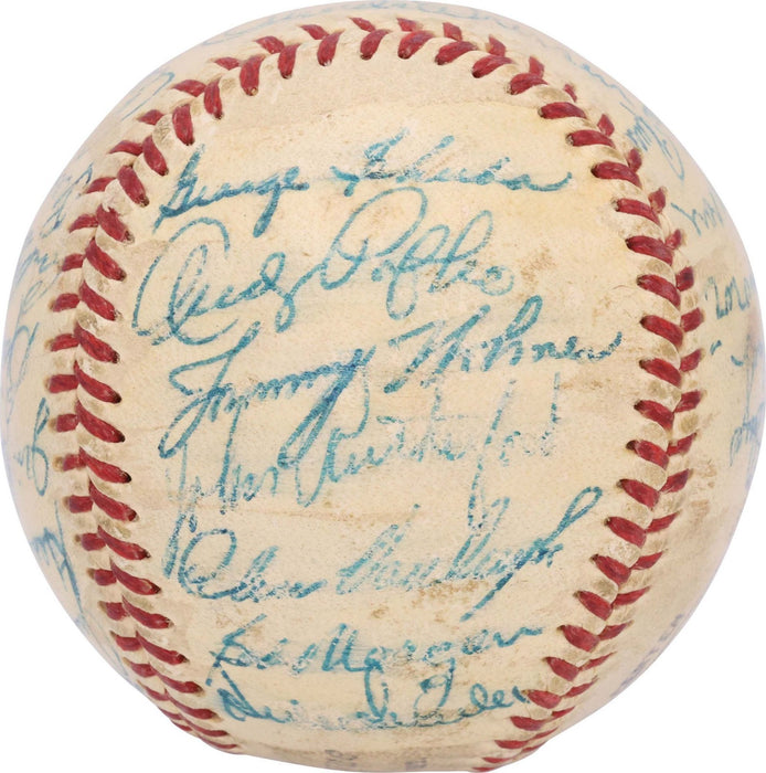 Jackie Robinson Roy Campanella 1952 Brooklyn Dodgers Signed Baseball PSA DNA COA