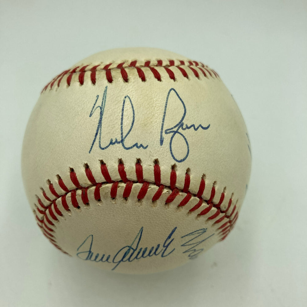 Nolan Ryan Tom Seaver 300 Win Club Signed Baseball With JSA COA
