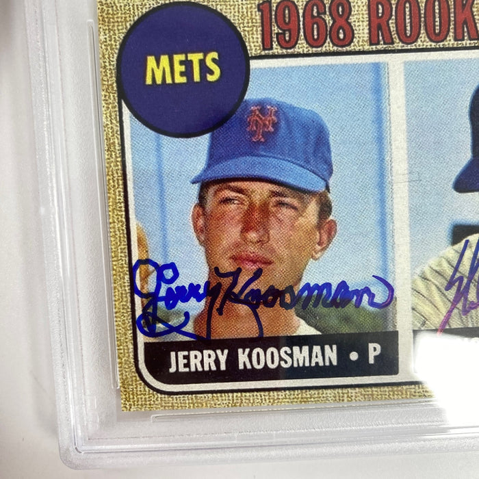 NOLAN RYAN & JERRY KOOSMAN Signed 1999 Topps 1968 Rookie Card #1 PSA 10 AUTO