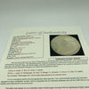 Goose Goslin, Sam Rice, Bucky Harris 1928 Senators & Indians Signed Baseball JSA