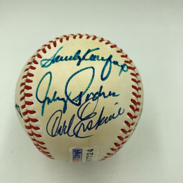 1955 Brooklyn Dodgers World Series Champs Team Signed Baseball Sandy Koufax PSA