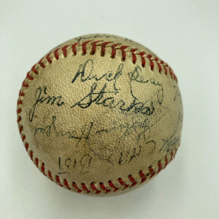 RARE 1940 New York Black Yankees Negro League Team Signed Baseball PSA DNA COA