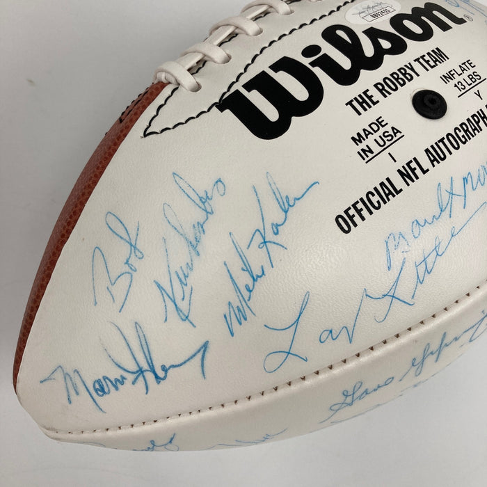 1972 Miami Dolphins Super Bowl Champs Team Signed Wilson Football 40+ Sigs JSA