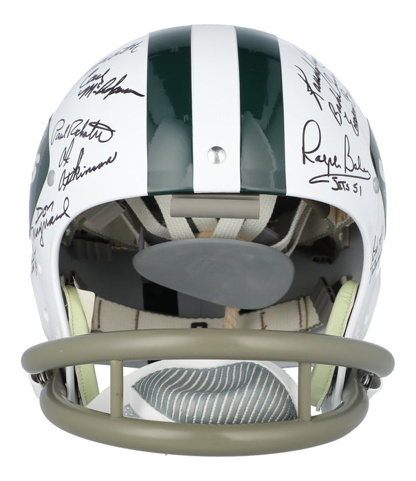 1969 New York Jets Super Bowl Champs Team Signed Authentic Game Helmet Steiner