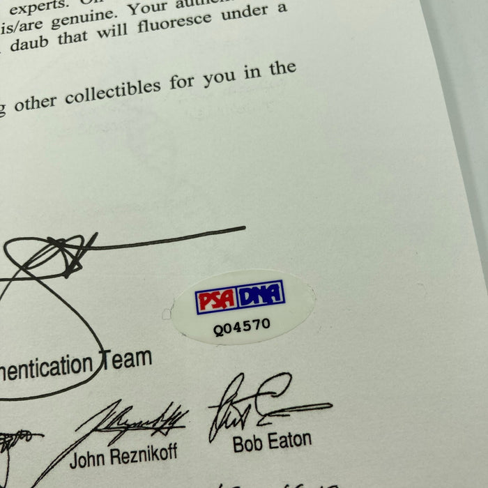 The Finest 1951 Yankees WS Champs Team Signed Baseball Mickey Mantle Rookie PSA