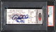 2001 Derek Jeter "The Flip" Signed & Inscribed ALDS Game 3 Ticket PSA 9 POP 1