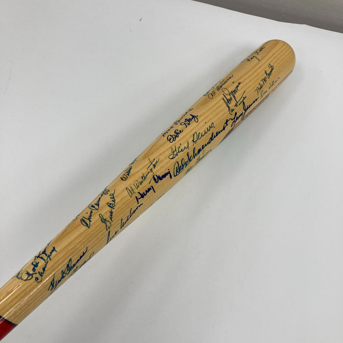 Beautiful Willie Mays New York Giants Legends Multi Signed Polo Grounds Bat JSA