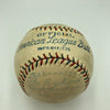 Goose Goslin, Sam Rice, Bucky Harris 1928 Senators & Indians Signed Baseball JSA