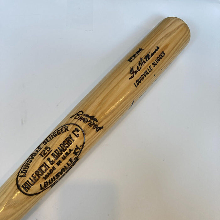 Beautiful Ted Williams Signed Louisville Slugger Game Model Baseball Bat Beckett