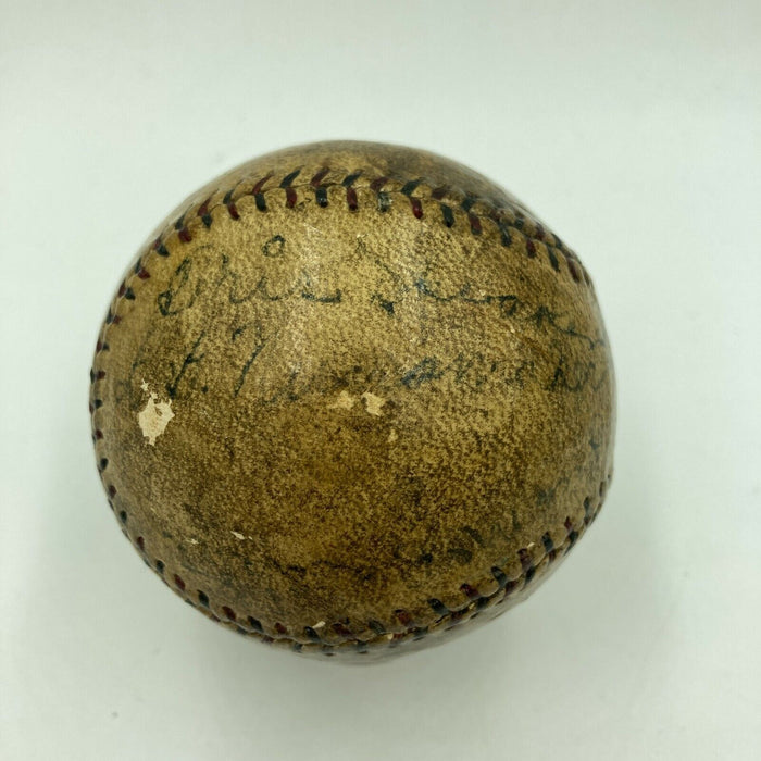 Historic 1922 Cleveland Indians Team Signed Baseball With Tris Speaker JSA COA