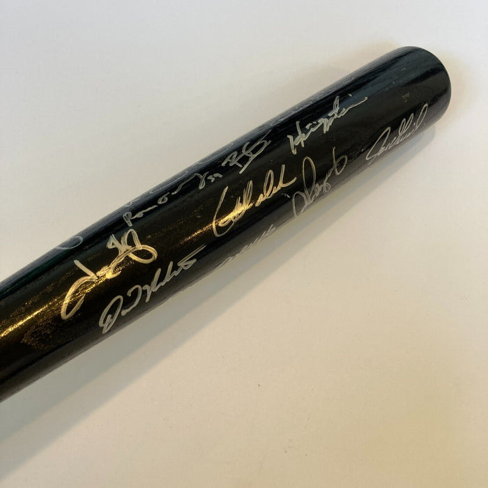 2008 New York Yankees Team Signed Baseball Bat Derek Jeter Steiner & MLB Holo