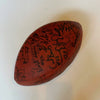1986 New York Giants Super Bowl Champs Team Signed Wilson NFL Football JSA COA