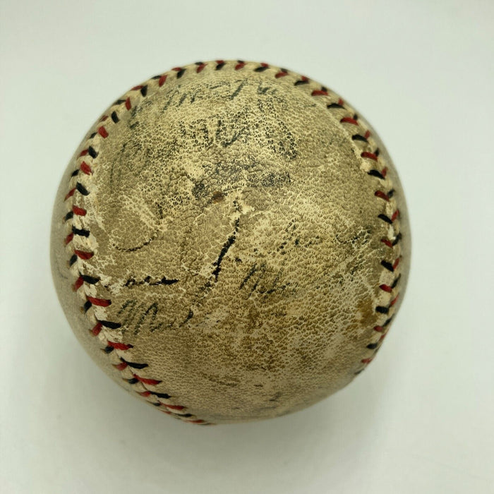 Babe Ruth Lou Gehrig Jimmie Foxx George Sisler Eddie Collins Signed Baseball PSA