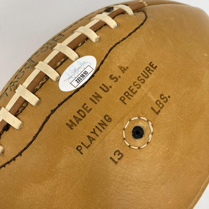 1965 Pro Bowl Team Signed Football 35 Sigs With Jim Brown JSA COA