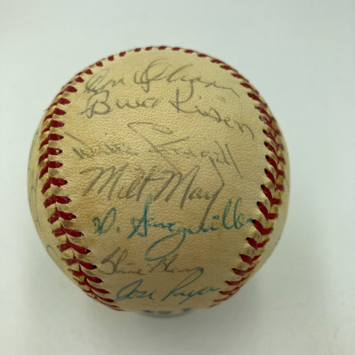 1971 Pittsburgh Pirates WS Champs Team Signed Baseball Roberto Clemente BAS COA