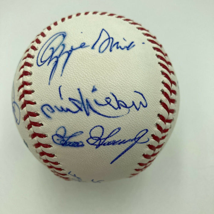 Hall Of Fame Induction Multi Signed Baseball Al Kaline Ozzie Smith Glavine JSA