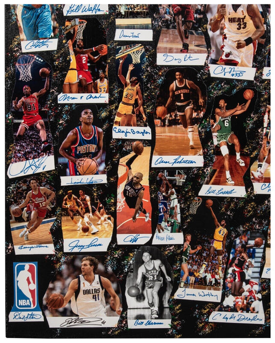 Michael Jordan Kobe Bryant LeBron James Signed Legends Of The Game Art 1/1