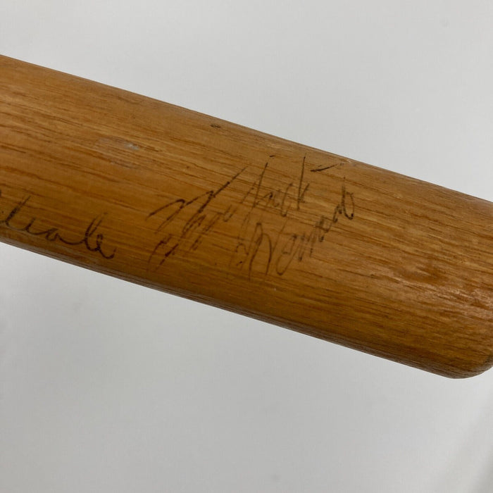 Roberto Clemente Signed Adirondack Pittsburgh Pirates Mini Baseball Bat JSA COA