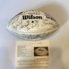 NFL Hall Of Fame Multi Signed Wilson Football 40+ Sigs With Tom Landry JSA COA