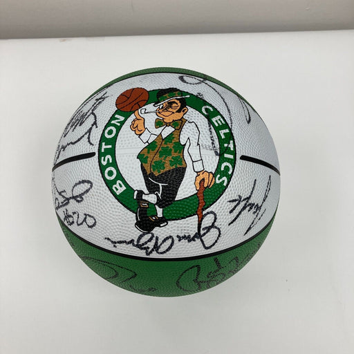 2001-2002 Boston Celtics Team Signed Basketball Paul Pierce JSA COA