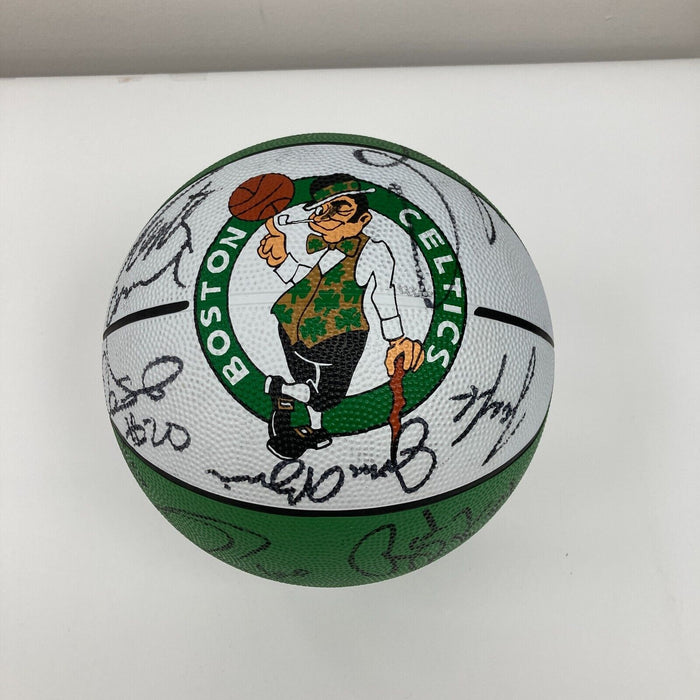 2001-2002 Boston Celtics Team Signed Basketball Paul Pierce JSA COA