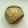 1954 Dodgers VS A's Hall Of Fame Game Team Signed Baseball Chief Bender JSA COA