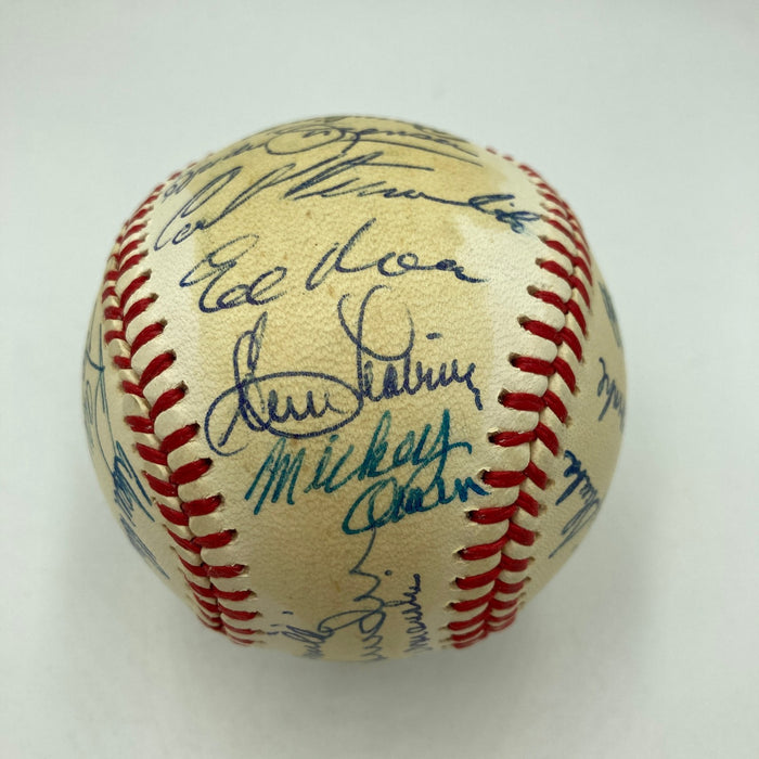 Sandy Koufax Don Drysdale Brooklyn Dodgers Legends Multi Signed Baseball JSA COA