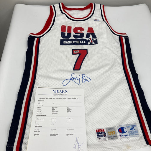 Larry Bird Game Used Signed 1992 Olympics Team USA Jersey MEARS COA & Beckett