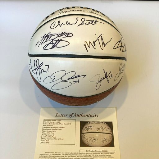 Ray Allen Jason Kidd Hall Of Fame Induction Class Of 2018 Signed Basketball JSA