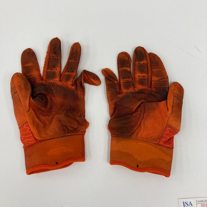 Adley Rutschman Signed 2021 Rookie Game Used Baseball Gloves (2) JSA COA