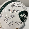 1969 New York Jets Super Bowl Champs Team Signed Authentic Game Helmet Steiner