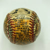Beautiful Mickey Mantle Hand Painted George Sosnak Folk Art Signed Baseball