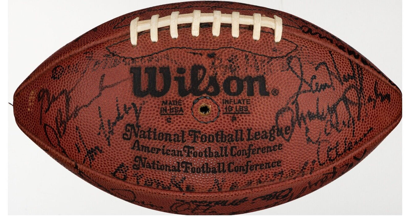 Bronko Nagurski 1970's NFL Hall Of Fame Legends Multi Signed Football Beckett