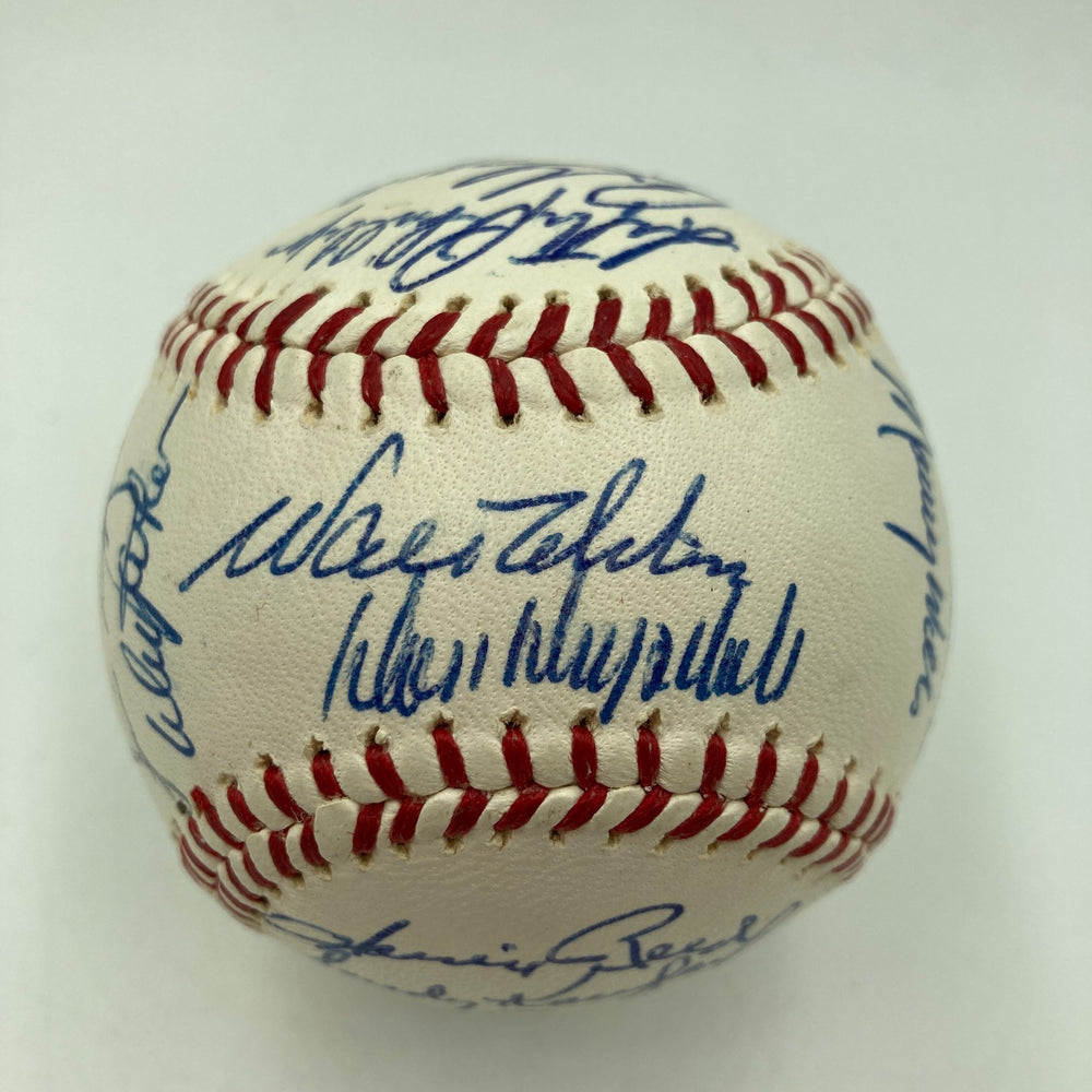 Beautiful 1965 Los Angeles Dodgers World Series Champs Team Signed Baseball PSA