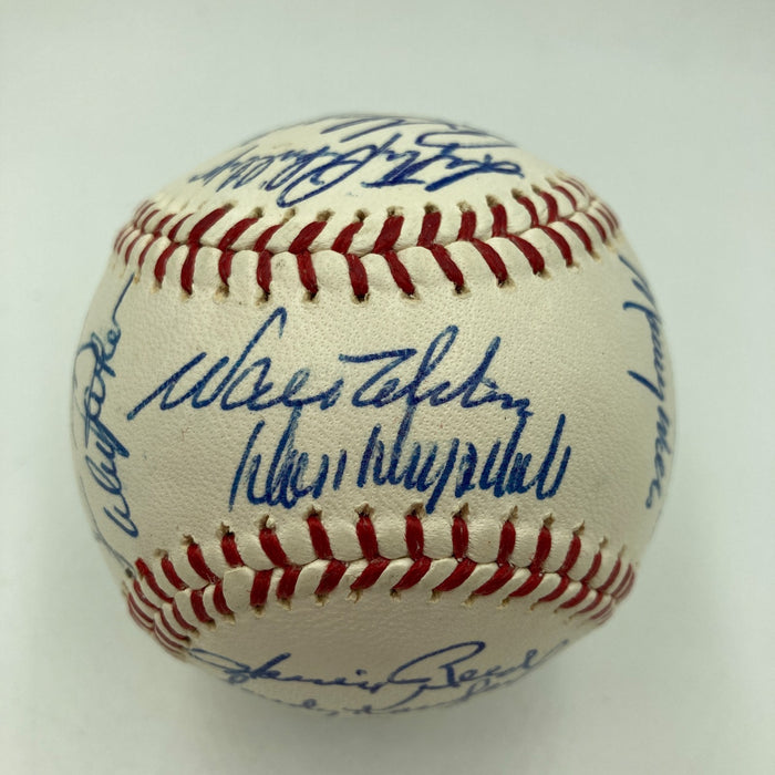 Beautiful 1965 Los Angeles Dodgers World Series Champs Team Signed Baseball PSA