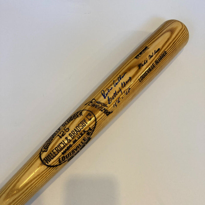 Richie Ashburn Batting Champ 1955 & 1958 Signed Game Model Baseball Bat JSA COA