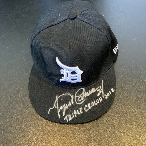 Miguel Cabrera 2013 Triple Crown Signed Detroit Tigers Game Model Hat JSA COA