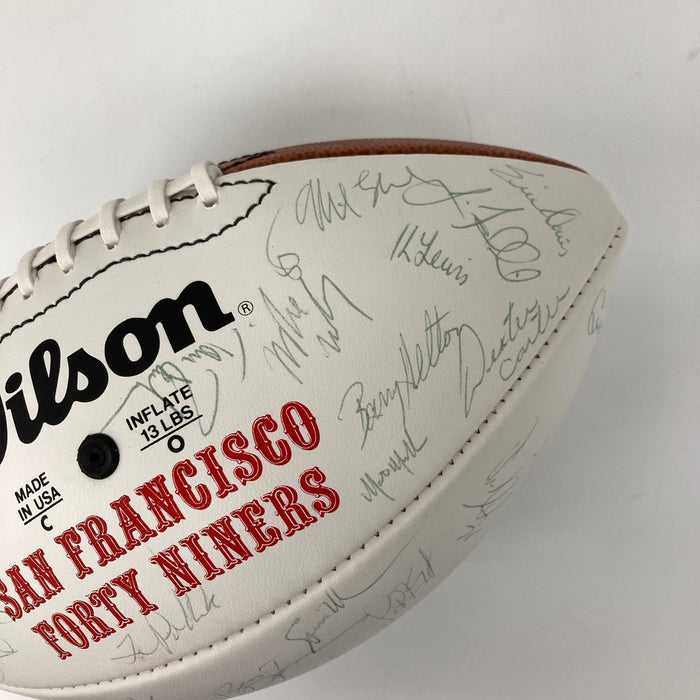 1989 Super Bowl XXIV Champs San Francisco 49ers Team-Signed Football 50 Sigs JSA