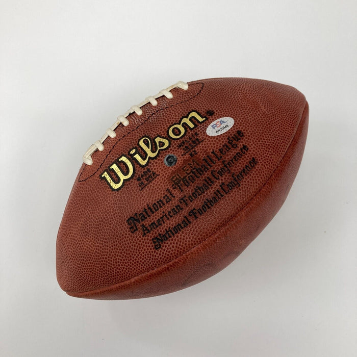 Jim Kelly & Thurman Thomas Signed Wilson NFL Football PSA DNA COA
