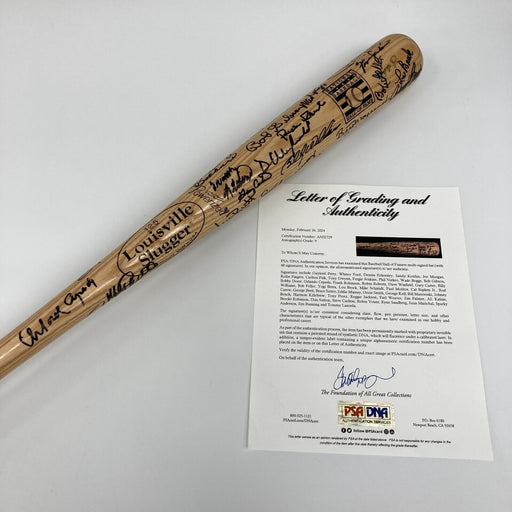 Beautiful HOF Induction Multi Signed Bat 48 Sigs Sandy Koufax PSA DNA 9 MINT