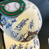1996 New York Yankees Team Signed World Series Hat With Derek Jeter JSA COA