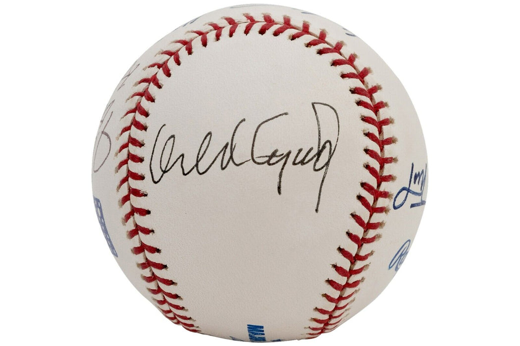 Willie Mays Willie Mccovey San Francisco Giants Legends Signed Baseball PSA DNA