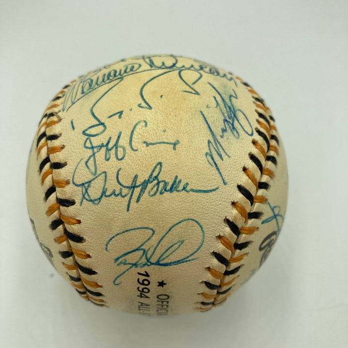 1994 All Star Game National League Team Signed Baseball Barry Bonds PSA DNA COA