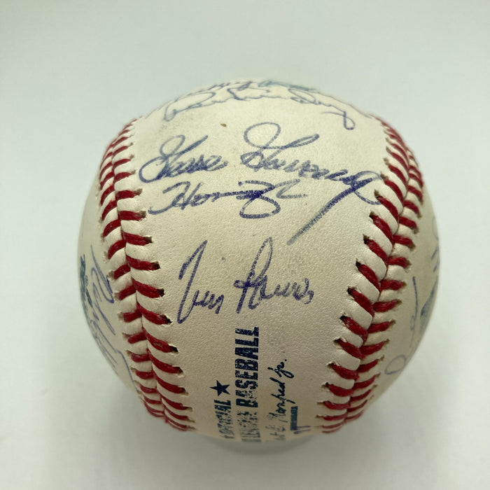 Rickey Henderson Don Larsen New York Yankees Legends Multi Signed Baseball