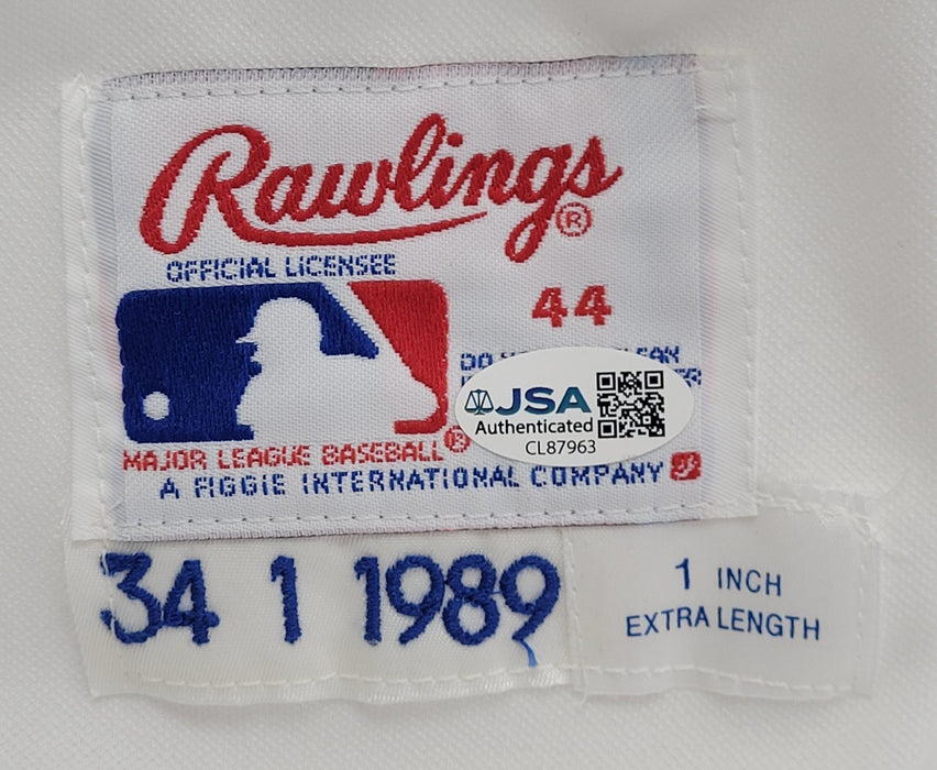 Nolan Ryan Signed 1989 Authentic Game Model Texas Rangers Jersey With JSA COA