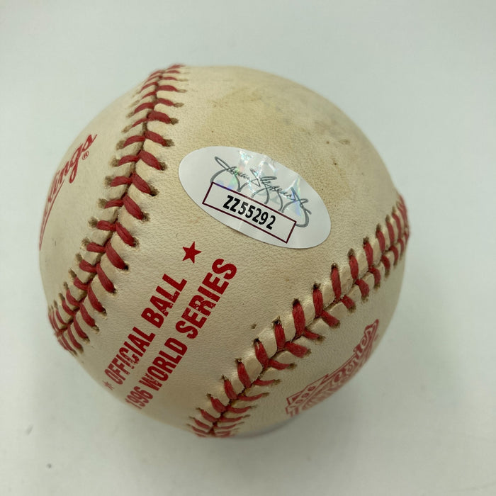Derek Jeter Signed Official 1996 World Series Game Baseball JSA COA